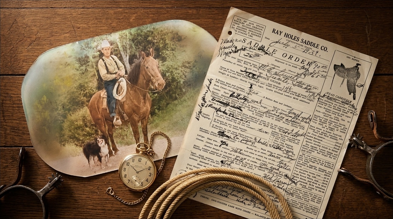 Kept on the place -- the saddle story